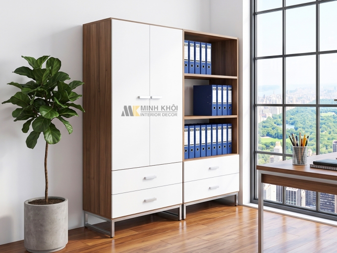 Tủ Hồ Sơ Gỗ MDF - THS015