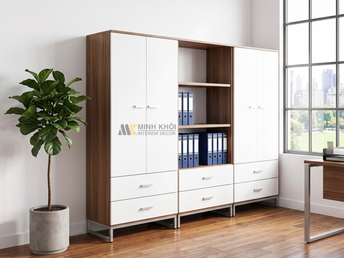 Tủ Hồ Sơ Gỗ MDF - THS016
