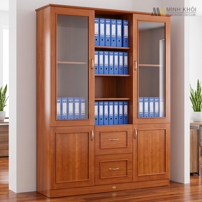 Tủ Hồ Sơ Gỗ Tự Nhiên - THS202