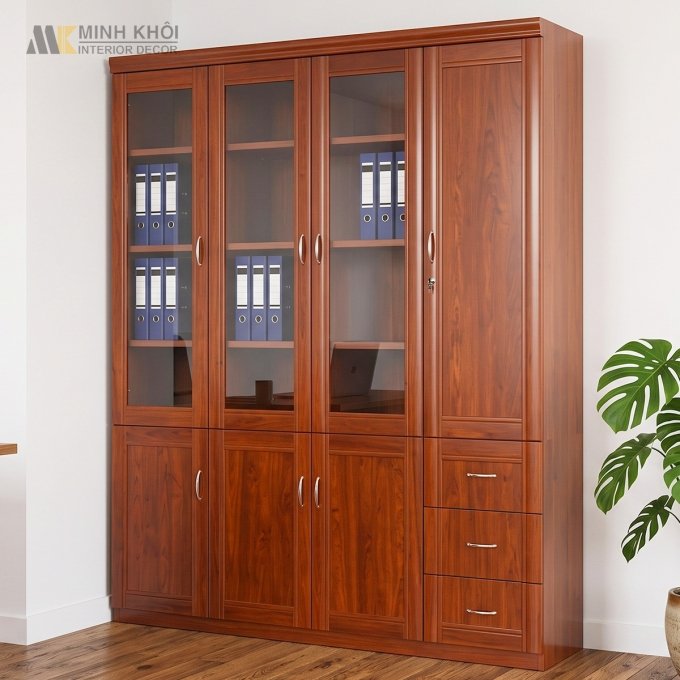 Tủ Hồ Sơ Gỗ Tự Nhiên - THS206