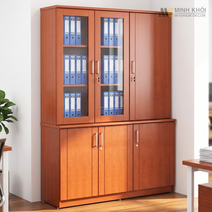 Tủ Hồ Sơ Gỗ Tự Nhiên - THS208