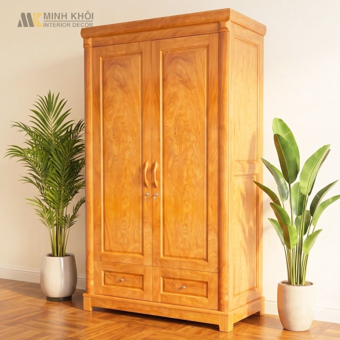 Tủ Quần Áo 2 Cánh Hiện Đại - TA211