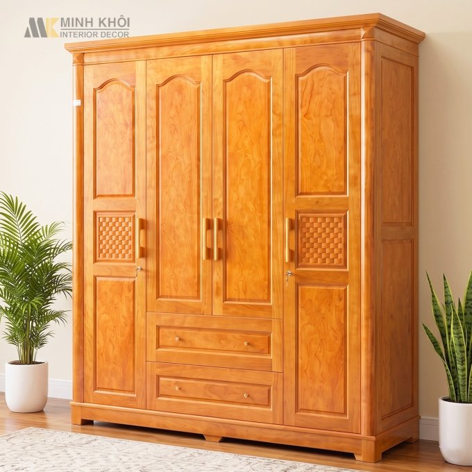 Tủ Quần Áo 4 Cánh Hiện Đại - TA923