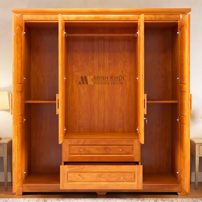 Tủ Quần Áo 4 Cánh Hiện Đại - TA923