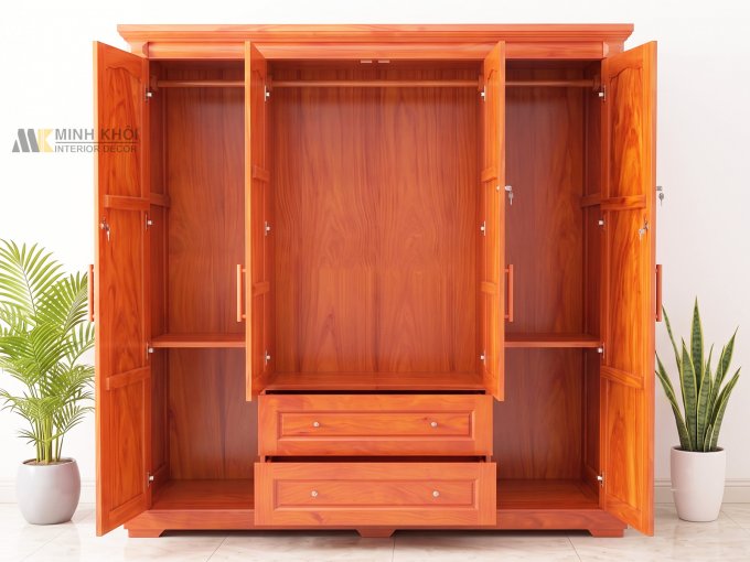 Tủ Quần Áo 4 Cánh Sang Trọng - TA924