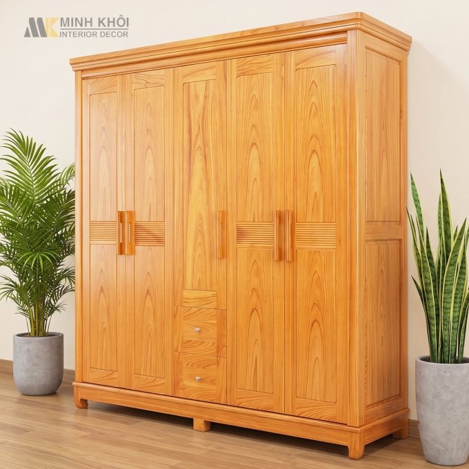 Tủ Quần Áo 5 Cánh Hiện Đại - TA927