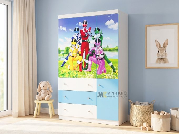 Tủ Quần Áo Trẻ Em 5 Anh Em Siêu Nhân - TA012