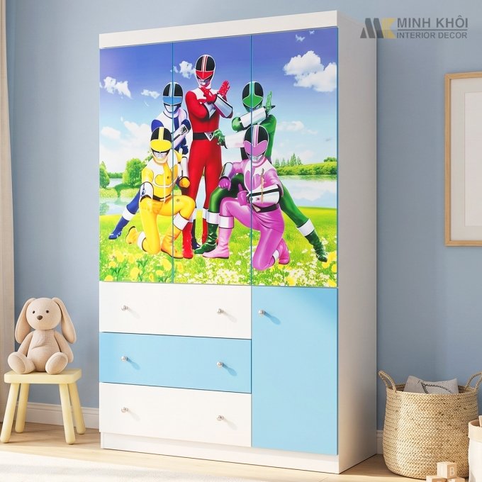 Tủ Quần Áo Trẻ Em 5 Anh Em Siêu Nhân - TA012
