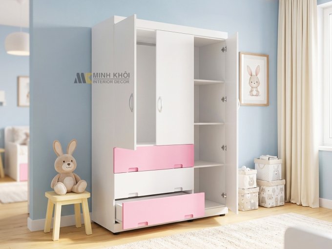 Tủ Quần Áo Trẻ Em Bạch Tuyết và Bảy Chú Lùn - TATE007