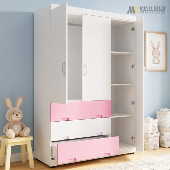 Tủ Quần Áo Trẻ Em Bạch Tuyết và Bảy Chú Lùn - TATE007