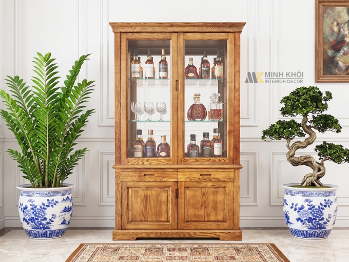Tủ Rượu Cửa Kính Hiện Đại Sang Trọng – TR998