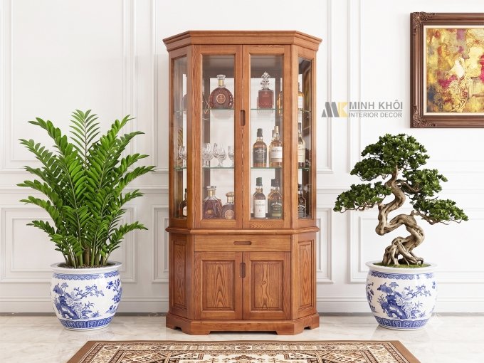 Tủ Rượu Lục Giác Sang Trọng Hiện Đại - TR990
