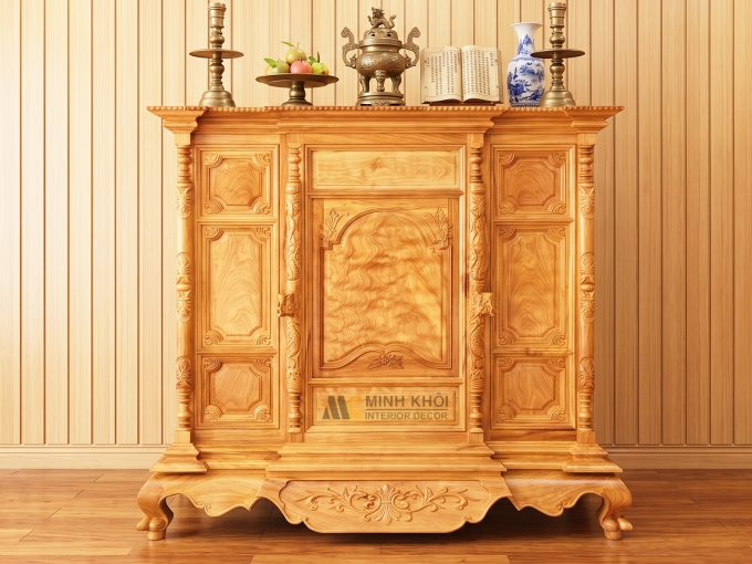 Tủ Thờ Gõ Đỏ Trám Lào 1m6 - TT906