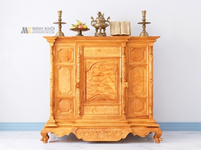 Tủ Thờ Gõ Đỏ Trám Lào 1m6 - TT906