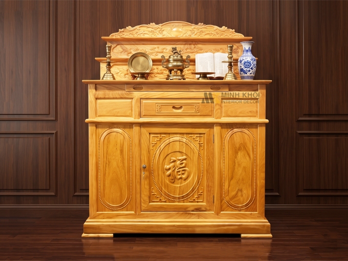 Tủ Thờ Gỗ Gõ Đỏ 3 Tầng Cao Cấp - TT809