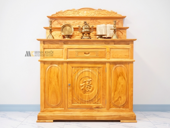 Tủ Thờ Gỗ Gõ Đỏ 3 Tầng Cao Cấp - TT809