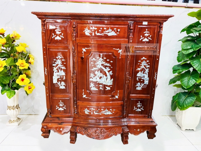 Tủ Thờ Gỗ Xoan Đào 1m47 - TT205