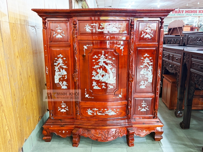 Tủ Thờ Gỗ Xoan Đào 1m47 - TT205