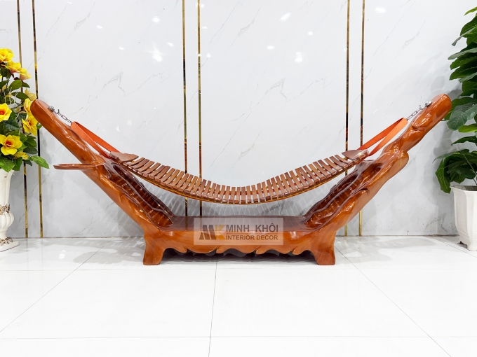 Võng Gỗ Gốc Cây Gõ Đỏ Cao Cấp - VG001