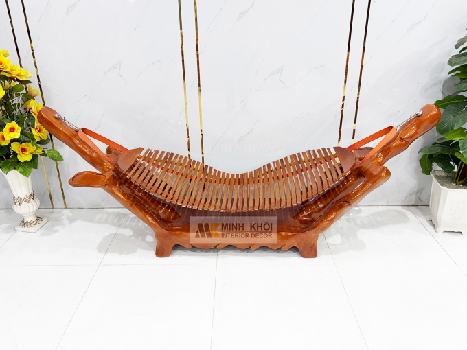 Võng Gỗ Gốc Cây Gõ Đỏ Cao Cấp - VG001